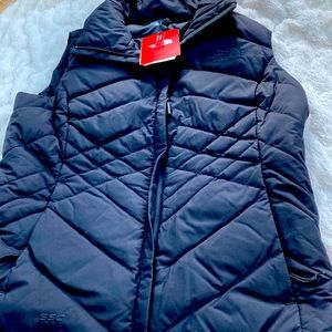 The North Face black puffer vest